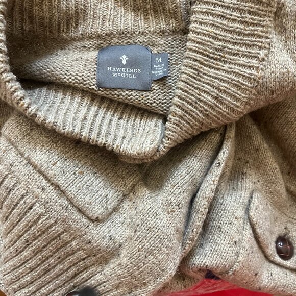 Hawkings McGill Mens size Medium Sweater Oatmeal color - Picture 1 of 3